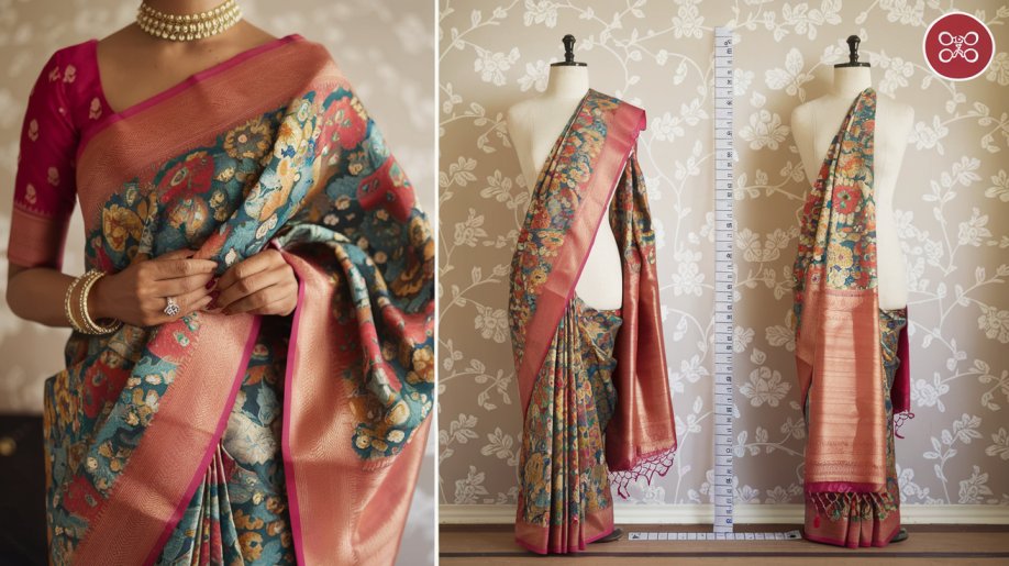 Art of Draping A Bomkai Saree