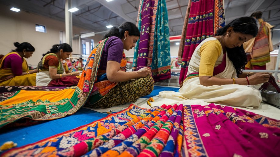 Craftsmanship and Effort of the Artisans of Berhampuri Saree