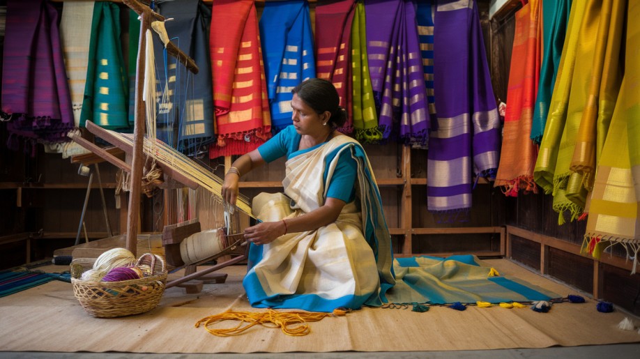 Khandua Sarees A Symbol of Empowerment for Women Artisans