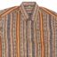 Beige -Grey Striped Half-sleeve Sambalpuri Cotton Shirt