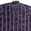 Black- Maroon striped Sambalpuri Cotton Half Shirt