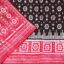 Hickory Brown and Red Sambalpuri Handwoven Cotton Saree 1