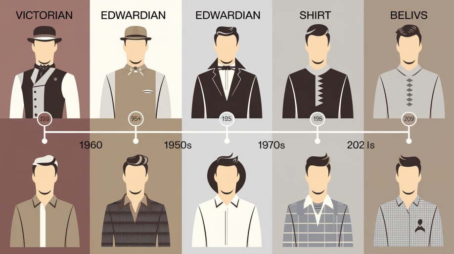 Men's shirt-Victorian to Modern Trends