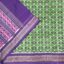 Mystic Green Grape and Purple Sambalpuri Cotton Saree 1