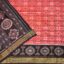 Saffron and Black Sambalpuri Handwoven Cotton Saree 1