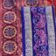 Brick Red and Royal Blue Sambalpuri Handwoven Cotton Saree 1