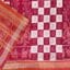 Maroon, White and Brown Sambalpuri Handwoven Cotton Saree 1