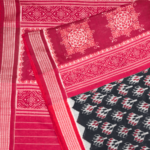 Black Bean and Sepia Sambalpuri Cotton Saree 1