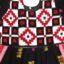 Black and Deep Red Cotton Kurti 1