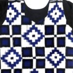 Black and White Handwoven Cotton Kurti 1