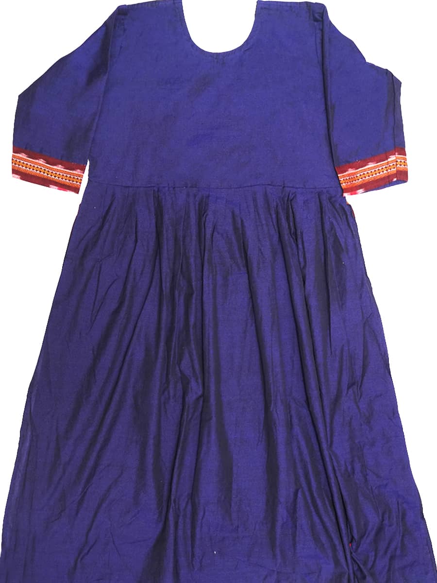 Dark Blue Cotton Kurti 3