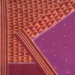 Fig Purple and Mahogany Sambalpuri Cotton Saree 1