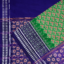 Grass Green and Indigo Blue Sambalpuri Cotton Saree 1