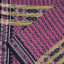 Obsidian Black, Pink, and White Zigzag Sambalpuri Cotton Saree 1