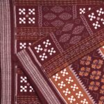 Plum and Russet Sambalpuri Pasa Cotton Saree 1