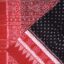 Red Pepper and Jade Black Sambalpuri Cotton Saree 1