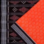 Salsa and Soot Black Sambalpuri Cotton Saree 1