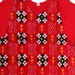 Tomato Red Handwoven Pasa Cotton Kurti 1